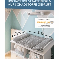 Pic Bear Cambiador 72x85cm Estrellas Gris Blanco -Roba Ventas pic bear cambiador 72x85cm estrellas gris blanco a409648 4