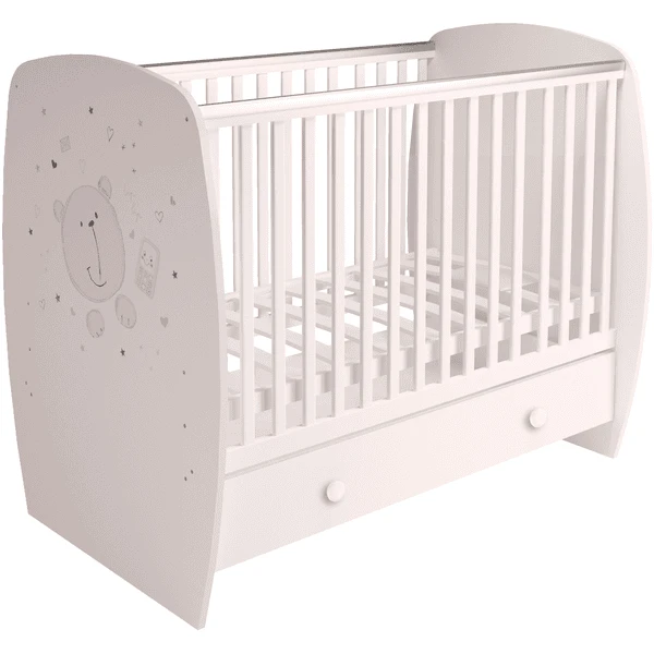 Polini Kids Cuna French 710 Teddy Blanco 3 Polini Kids Cuna French 710 Teddy Blanco - Imagen 3