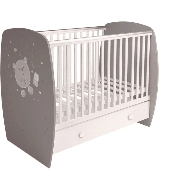 Polini Kids Cuna French 710 Teddy Gris-blanco 3 Polini Kids Cuna French 710 Teddy Gris-blanco - Imagen 3