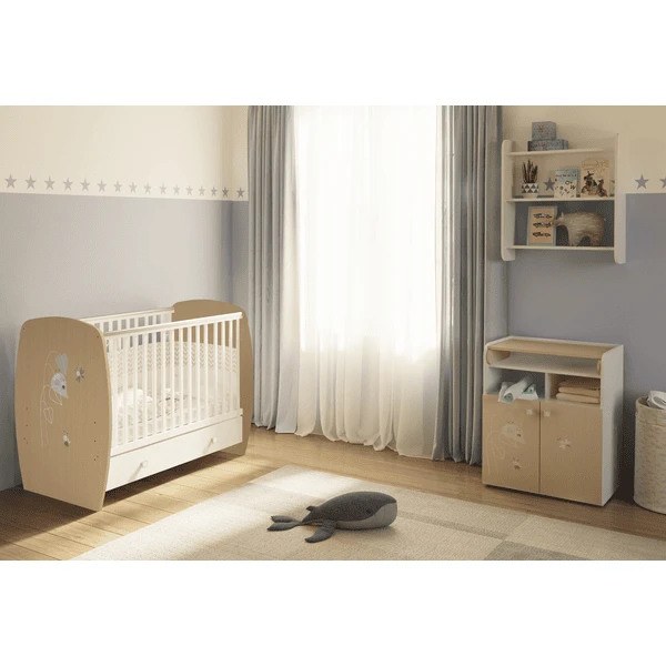 Polini Kids Mueble Cambiador French Amis 1270 Blanco-natural 4 Polini Kids Mueble Cambiador French Amis 1270 Blanco-natural - Imagen 4