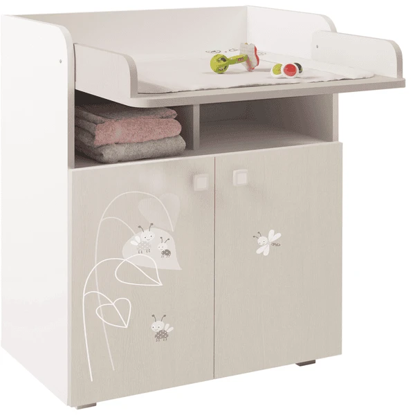 Polini Kids Mueble Cambiador French Amis 1270 Blanco-natural 1 Polini Kids Mueble Cambiador French Amis 1270 Blanco-natural