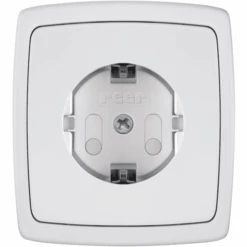 Reer Protector De Enchufes Atornillable, 20 Piezas Blanco