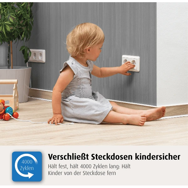 Reer Protectores De Enchufes Adhesivos, 20 Piezas Blanco 2 Reer Protectores De Enchufes Adhesivos, 20 Piezas Blanco - Imagen 2