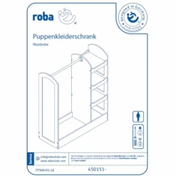 Roba Armario Infantil, Blanco -Roba Ventas roba armario infantil blanco a181972 3