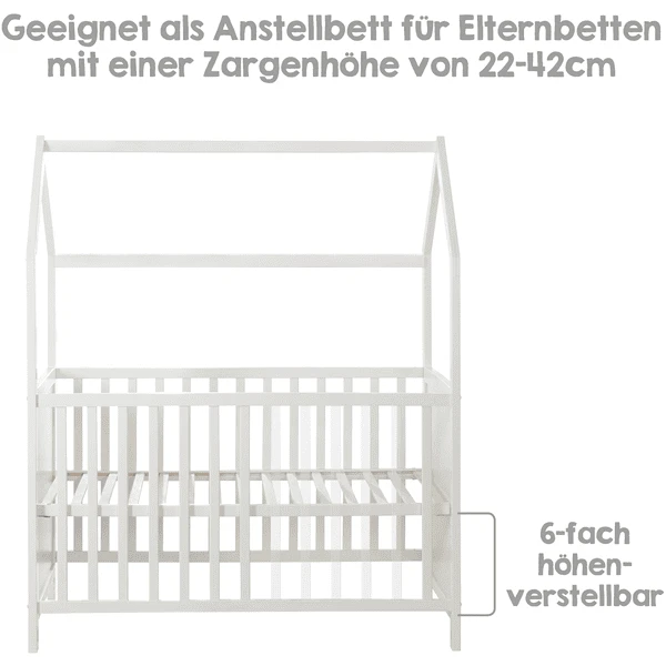 Roba Cama De Casa 60 X 120 Cm Blanca 5 Roba Cama De Casa 60 X 120 Cm Blanca - Imagen 5