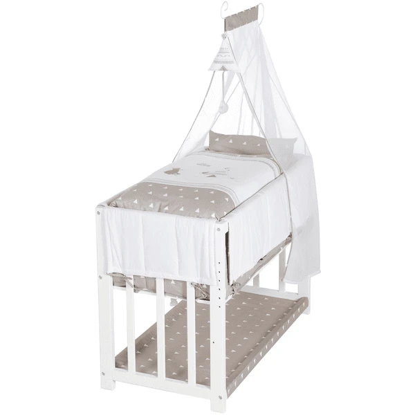 Roba Cuna Mecedora Indibär 4 En 1 Blanca 2 Roba Cuna Mecedora Indibär 4 En 1 Blanca - Imagen 2