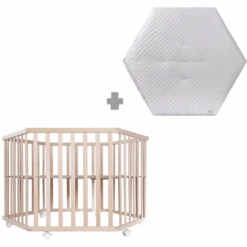 Roba Parque Infantil / Corralito De Bebé Hexagonal Style Gris Plateado -Roba Ventas roba parque infantil corralito de bebe hexagonal style gris plateado a352344 2