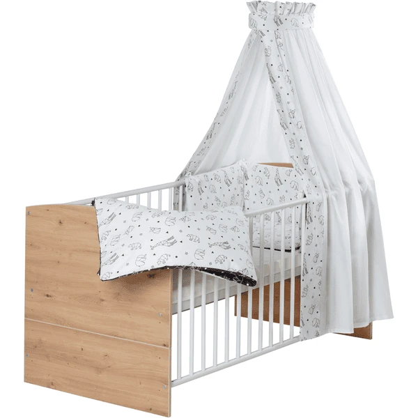 Schardt Cuna Completa Classic Line 70x140cm Origami Roble Artesano Black 2 Schardt Cuna Completa Classic Line 70x140cm Origami Roble Artesano Black - Imagen 2