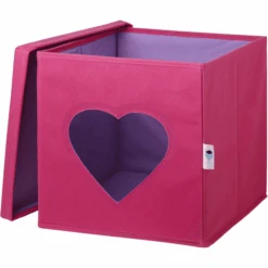 STORE !t Caja De Juguetes Con Ventana, Corazón