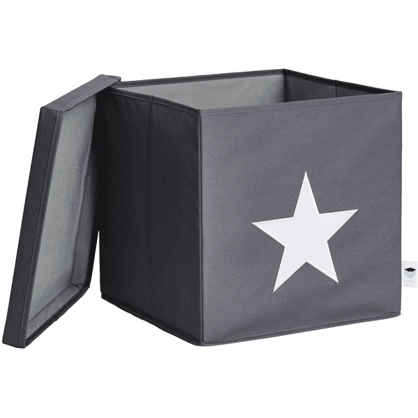 STORE !t Caja De Ordenación De Estrellas, Gris Con Estrella Blanca 4 STORE !t Caja De Ordenación De Estrellas, Gris Con Estrella Blanca - Imagen 4