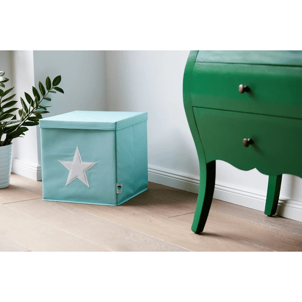 STORE !t Caja Organizadora De Estrellas, Menta Con Estrella Blanca 2 STORE !t Caja Organizadora De Estrellas, Menta Con Estrella Blanca - Imagen 2
