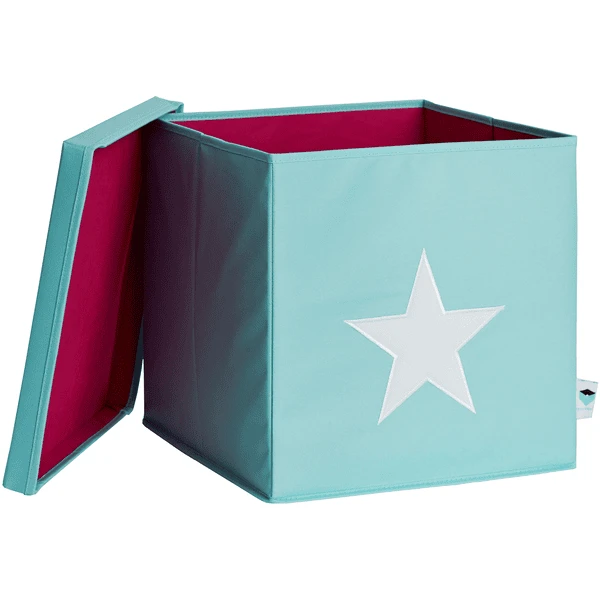 STORE !t Caja Organizadora De Estrellas, Menta Con Estrella Blanca 4 STORE !t Caja Organizadora De Estrellas, Menta Con Estrella Blanca - Imagen 4