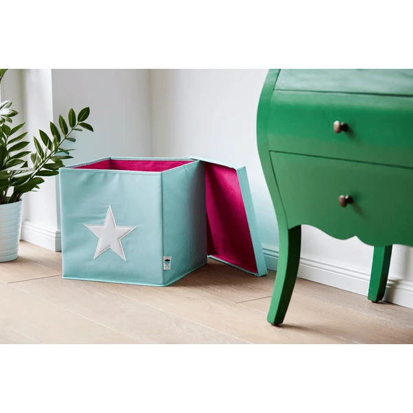 STORE !t Caja Organizadora De Estrellas, Menta Con Estrella Blanca 5 STORE !t Caja Organizadora De Estrellas, Menta Con Estrella Blanca - Imagen 5