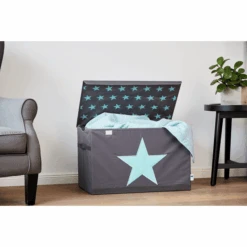 STORE !t Cofre De Juguetes, Gris Con Estrella Verde Menta 7 STORE !t Cofre De Juguetes, Gris Con Estrella Verde Menta -Roba Ventas store t cofre de juguetes gris con estrella verde menta a368462 2