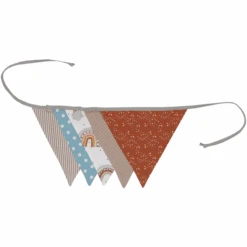 Ullenboom Cadena De Banderines Y Guirnalda De Tela 190 Cm (5 Banderines) Arco Iris