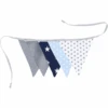 Ullenboom Cadena Y Tela De Banderín Y Girl 190 Cm (5 Banderines) Azul Claro Azul Gris Claro