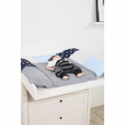 Ullenboom Patchwork Funda Para Cambiador Azul Claro Gris Claro 75x85 Cm -Roba Ventas ullenboom patchwork funda para cambiador azul claro gris claro 75x85 cm a279592 3