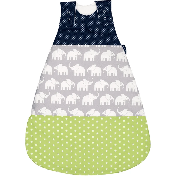 ULLENBOOM Saco De Dormir Elefante Azul Verde 1 ULLENBOOM Saco De Dormir Elefante Azul Verde