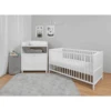 Urra Dormitorio Infantil Set Cambiador / Cuna Blanco 70 X 140 Cm